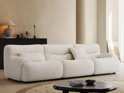 Mid Century interior scene 3D model