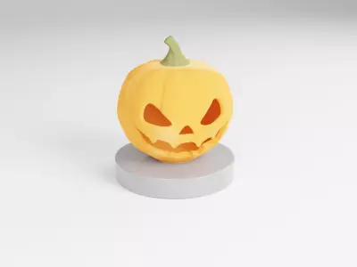 Halloween Pumpkin Figurine 3D Printable Model 3D print model