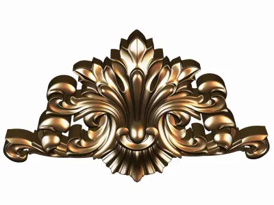 Carved decor model for cnc 15 3D model
