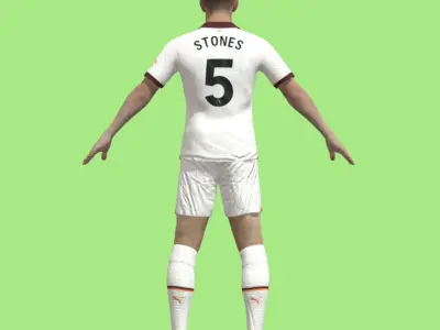 T-Pose John Stones Manchester City 23-24 3D model
