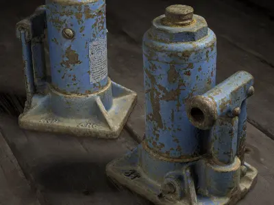 Jack Tool - Photogrammetry Asset 3D PhotoScan Low-poly 3D model