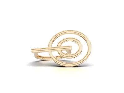 Minimal Abstract Ring 68 3D print model