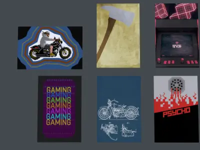 Posters Low-poly 3D model