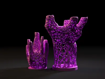Unusual decorative vase 3D print model