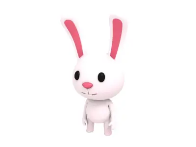 Rigged Rabbit 3D model