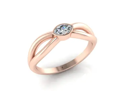 Modern Minimalistic Ring 3D print model purchase