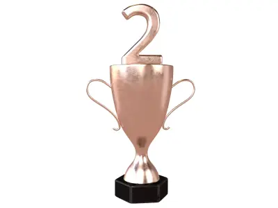 Trophy v5 003 Low-poly 3D model