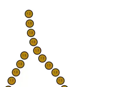 Elegant Teardrop Gold Pendant 3D print model