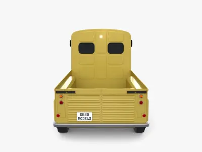 Generic 40s Van Pick Up v3 3D model