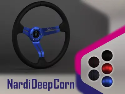 Nardi deep corn steering wheel 3D model