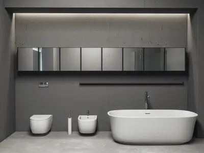 Bathroom furniture set Bespoke 5 3D model