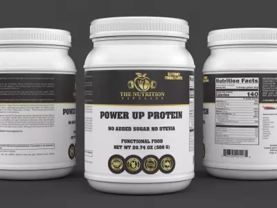 Protein Powder 3D model 150