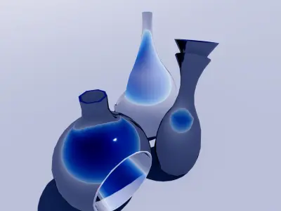 Decoration VASE Scale FActored Free low-poly 3D model
