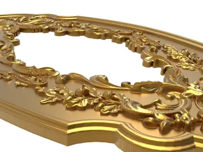 carved frame 3D model 65