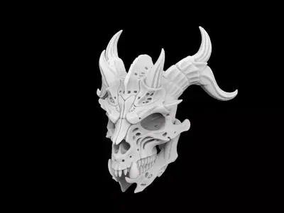 Dragon Skull 3D Print Model 3D print model