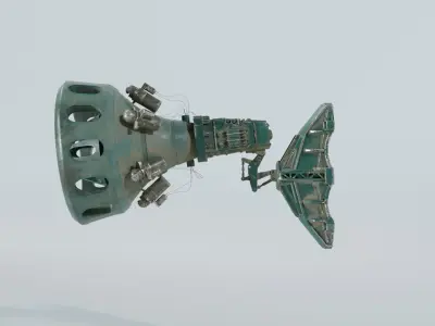 Steampunk Alarm Siren  3D model