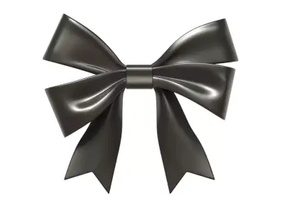 Christmas Bow Ribbon 94 Low-poly 3D model