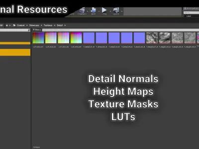 Unreal Engine 4 - Showcase Blueprint and Resources 3D model