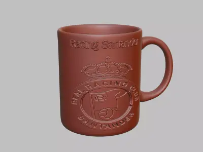 Racing Santander Football Cup Coffee Mug Tumbler Cup 3D print model