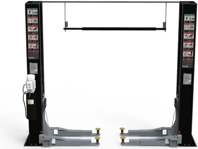 Two Post Car Lift Low-poly 3D model