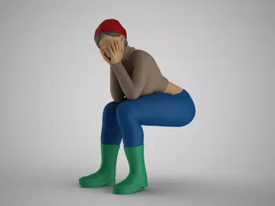 Fisher Girl 3D print model