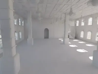 Mosque Interior - No Material Low-poly 3D model