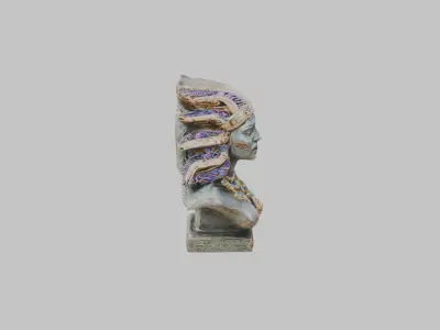 Aztec Sculpture High Quality 3D Model Low-poly 3D model