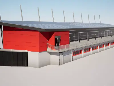 Imola Racetrack Building Complex  3D model