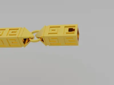 necklace and chrostmas tree Free 3D model