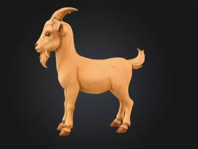 Mountain Mischief Low-poly 3D model