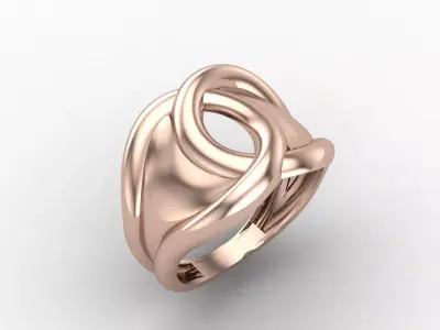 Plain Ring Women Ready STL 3DM Models Womens Rings 3D models 3D print model 8