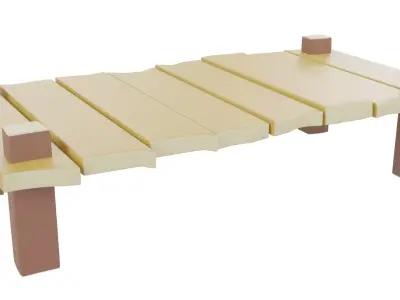 Cartoon Bridge 3D model