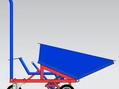 Hydraulic Wheelbarrow For Workshop 3D model