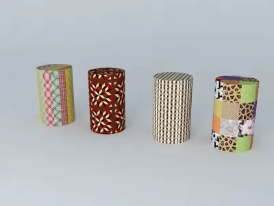 ornament decorative object cans Free 3D model