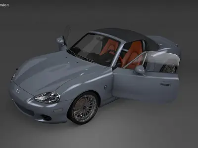 MX-5 NBFL Miata clean or dirty 3D model