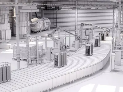 Production Line 3D model