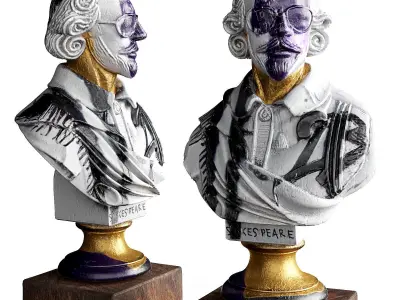  2b or not 2b sculpture Low-poly 3D model