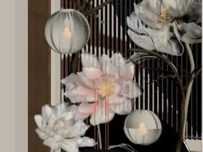 flower decor 3D model