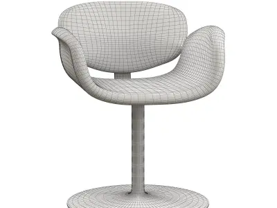 Little Tulip Disc Base Armchair Free 3D model