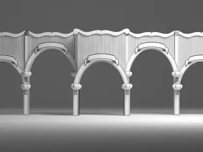 Carnival Entry Gate 3D model purchase