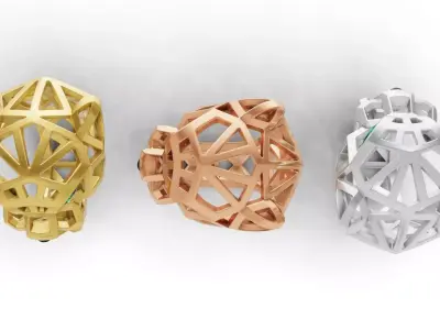 Panther Ring Structured 3D print model