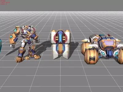 Johnson Starblazer Skin Low-poly 3D model