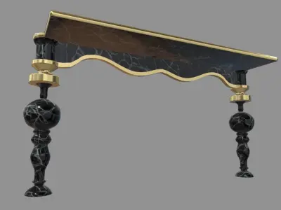 Modern Luxury Console Table Low-poly 3D model