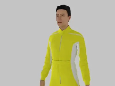 Race Driver Low-poly 3D model get