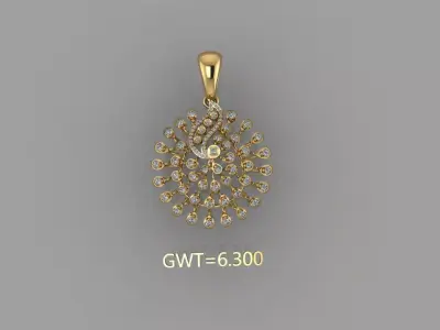 FASION PENDANT 3D model 11