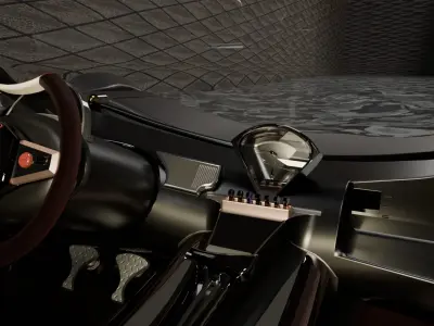 Titanium car 3D model