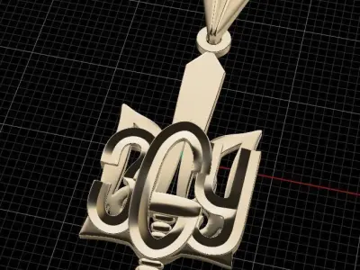 Ukrainian Trident 3D print model 17