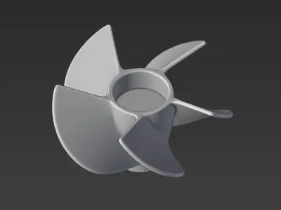 12 Boat Propeller 3D print model