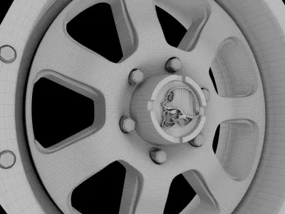 Car Tire - Toyo Open Country RIMS 3D print model