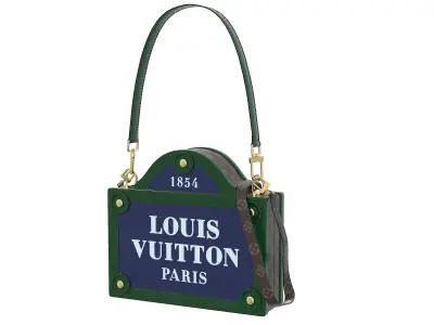 Louis Vuitton Petite Malle Bag M23496 Low-poly 3D model